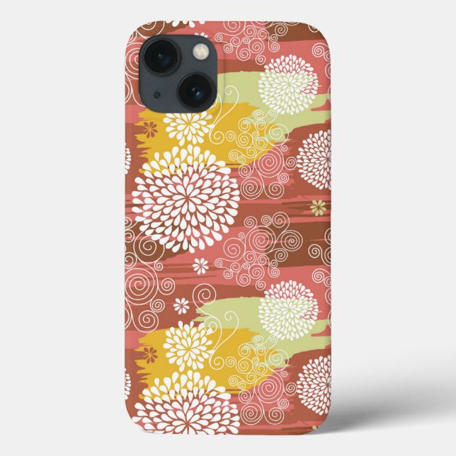 Blumenmuster 2 Case-Mate iPhone hülle (Rückseite)