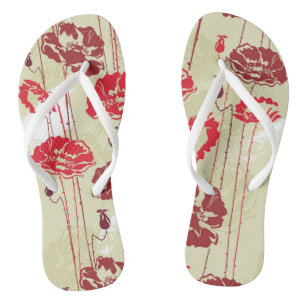 Blumenmuster 2 der abstrakten Eleganz Flip Flops
