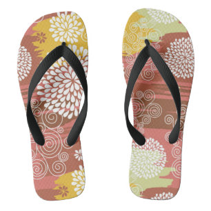 Blumenmuster 2 flip flops