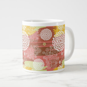 Blumenmuster 2 Jumbo-Tasse