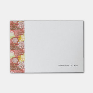 Blumenmuster 2 post-it klebezettel