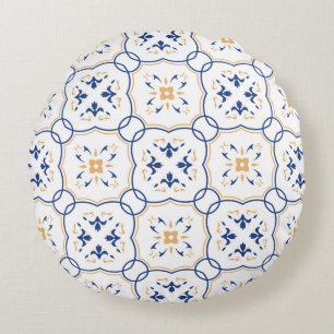 Blumenmuster 2 rundes kissen