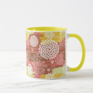 Blumenmuster 2 tasse