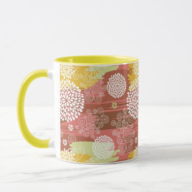 Blumenmuster 2 tasse (Links)