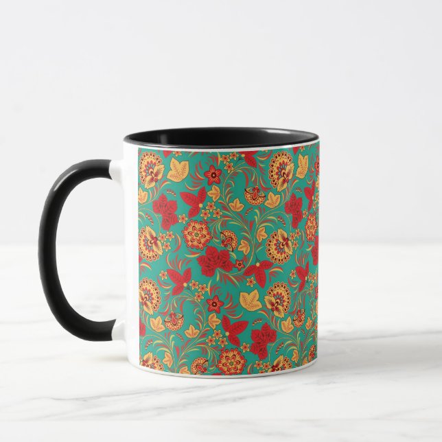 Blumenmuster 2 tasse (Links)
