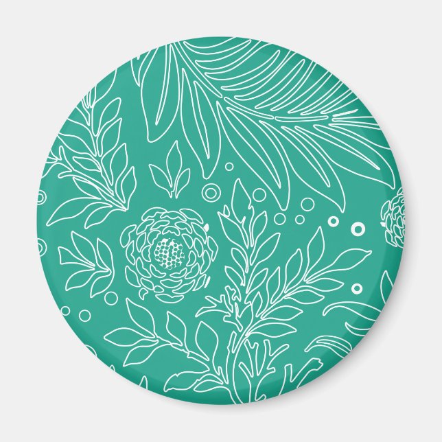 Blumenmuster 34 magnet (Vorne)