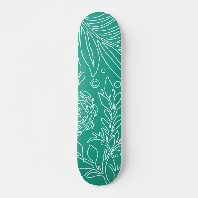Blumenmuster 34 skateboard (Vorne)