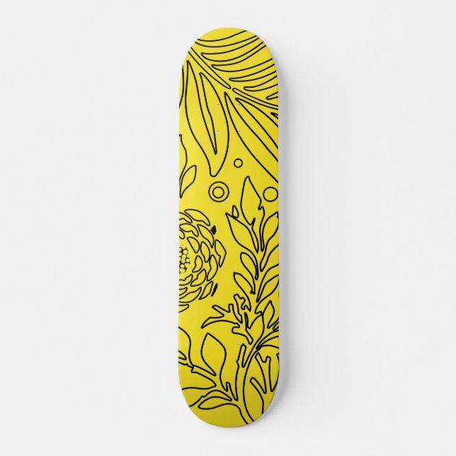 Blumenmuster 36 skateboard (Vorne)