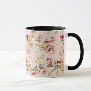 Blumenmuster 3 der abstrakten Eleganz Tasse