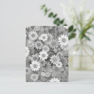Blumenmuster 3 feiertagspostkarte