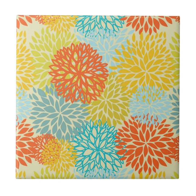 Blumenmuster 3 fliese (Vorderseite)