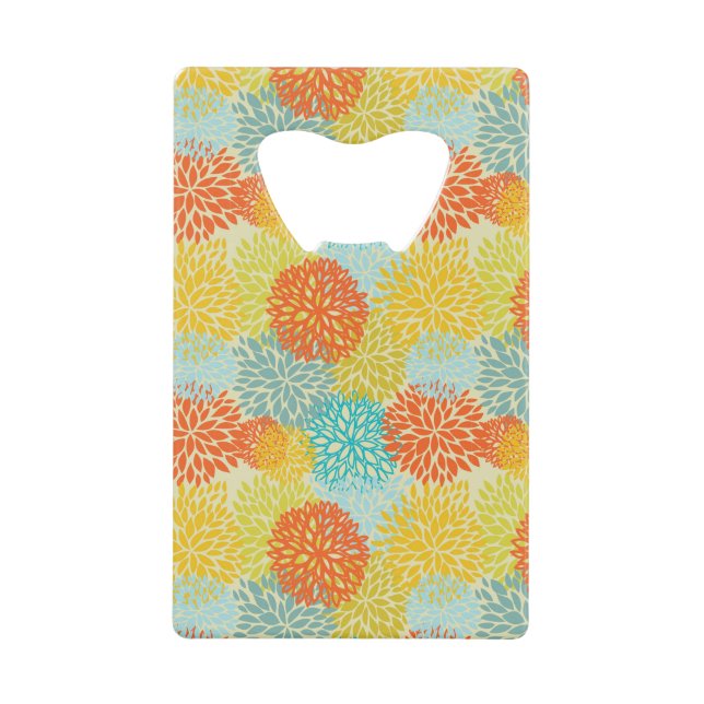 Blumenmuster 3 geldbeutel flaschenöffner (Vorderseite)