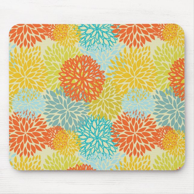 Blumenmuster 3 mousepad (Vorne)