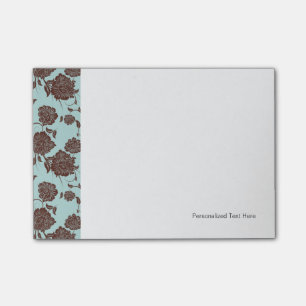 Blumenmuster 3 post-it klebezettel