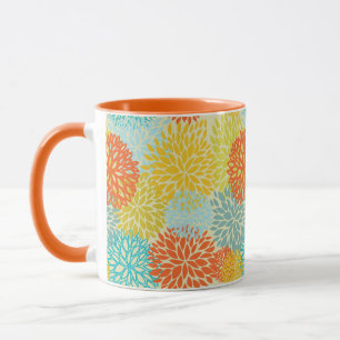 Blumenmuster 3 tasse