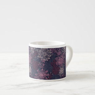 Blumenmuster 4 2 espressotasse