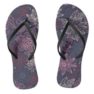 Blumenmuster 4 3 flip flops