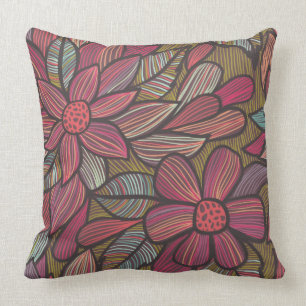 Blumenmuster 4 kissen