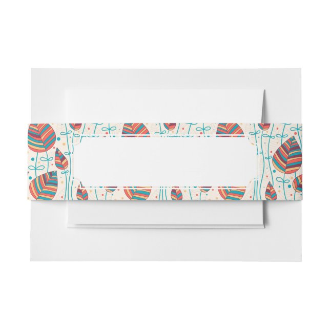 Blumenmuster 5 2 einladungsbanderole (Vorderseite Beispiel)