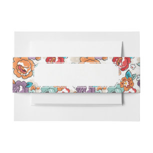 Blumenmuster 5 der abstrakten Eleganz Einladungsbanderole