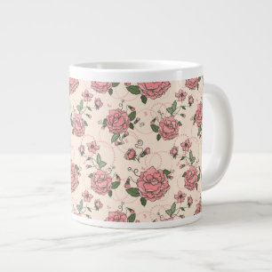Blumenmuster 5 Jumbo-Tasse