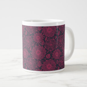 Blumenmuster 5 Jumbo-Tasse