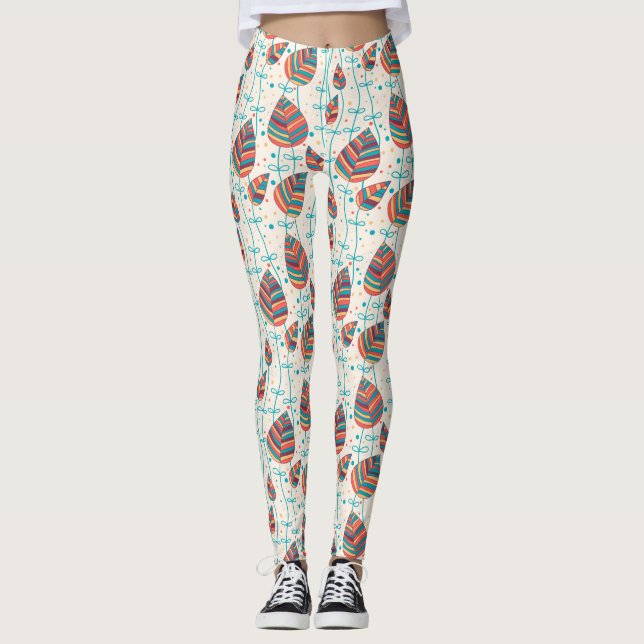 Blumenmuster 5 leggings (Vorderseite)