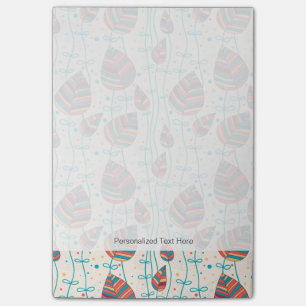 Blumenmuster 5 post-it klebezettel