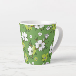 Blumenmuster 6 milchtasse