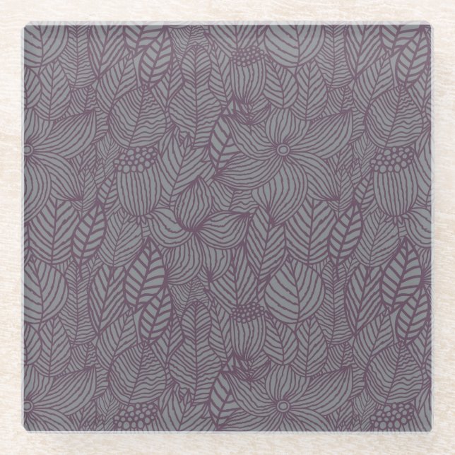 Blumenmuster 7 glasuntersetzer (Vorderseite)