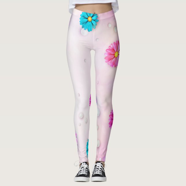 Blumenmuster 7 leggings (Vorderseite)