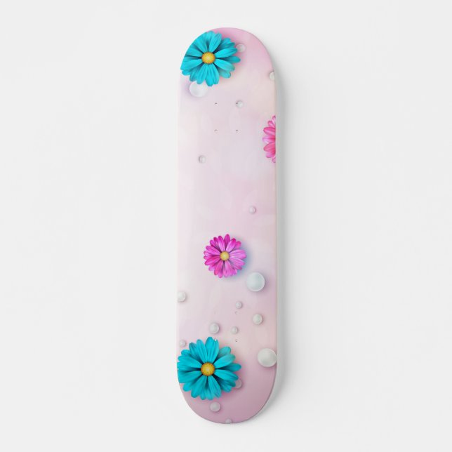 Blumenmuster 7 skateboard (Vorne)