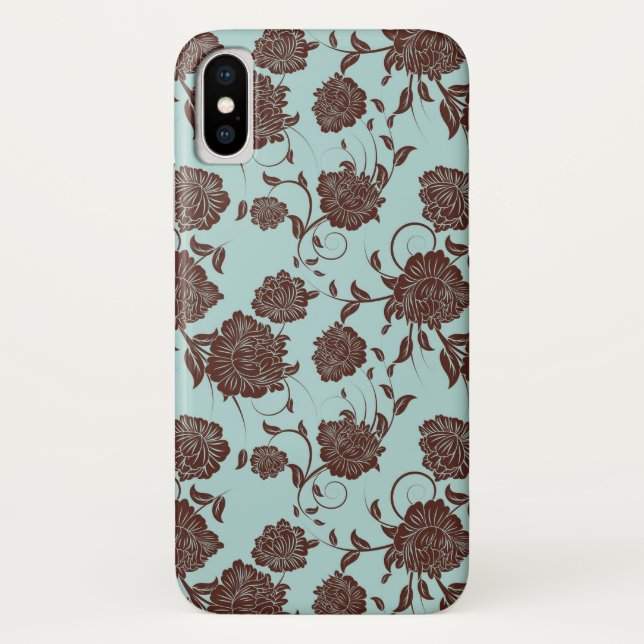 Blumenmuster 8 Case-Mate iPhone hülle (Rückseite)