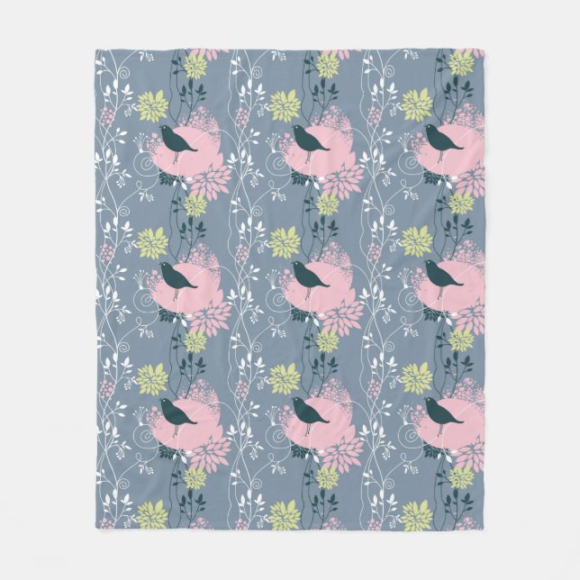 Blumenmuster 8 fleecedecke (Vorderseite)