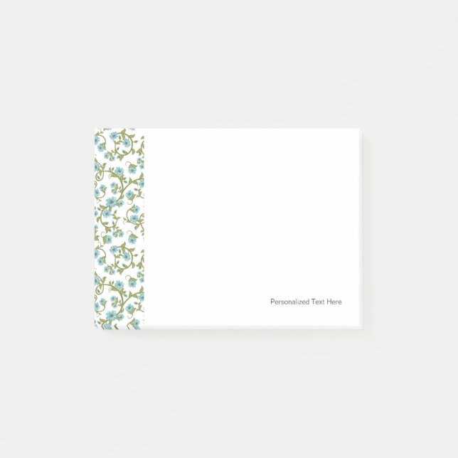 Blumenmuster 8 post-it klebezettel (Vorderseite)