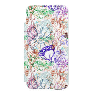 Blumenmuster 9 incipio watson™ iPhone 5 geldbörsen hülle
