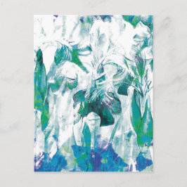 Blumenmuster Abstrakt 12 Karten