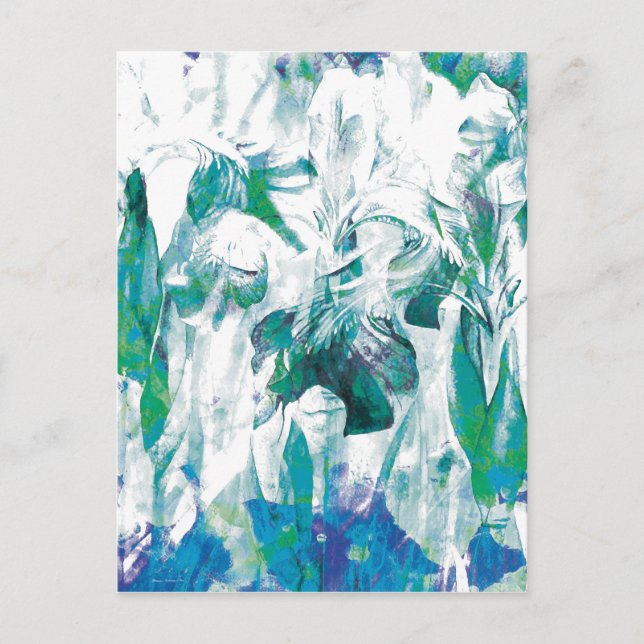 Blumenmuster Abstrakt 12 Karten (Vorderseite)