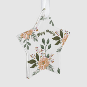 Blumenmuster - Acryl-Ornament Ornament