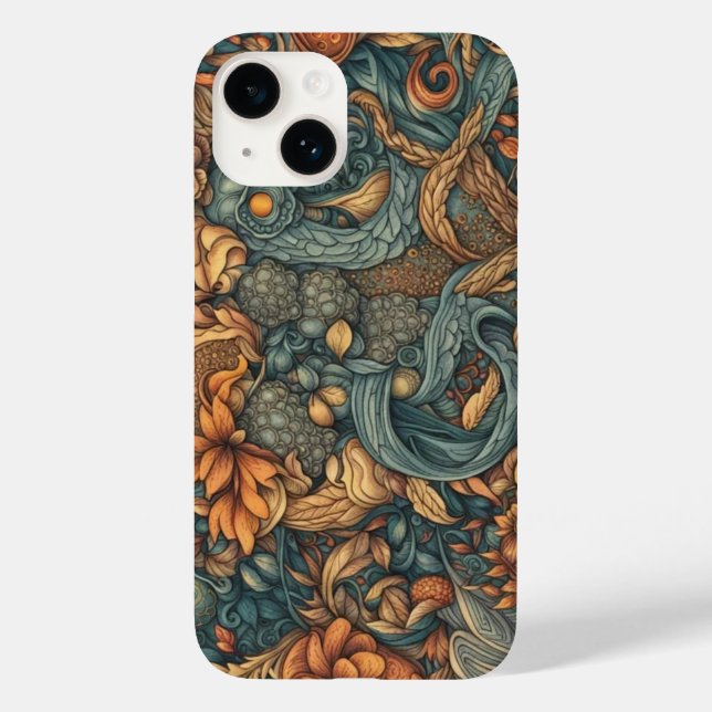 Blumenmuster Art Print - Naturdekor Case-Mate iPhone Hülle (Rückseite)