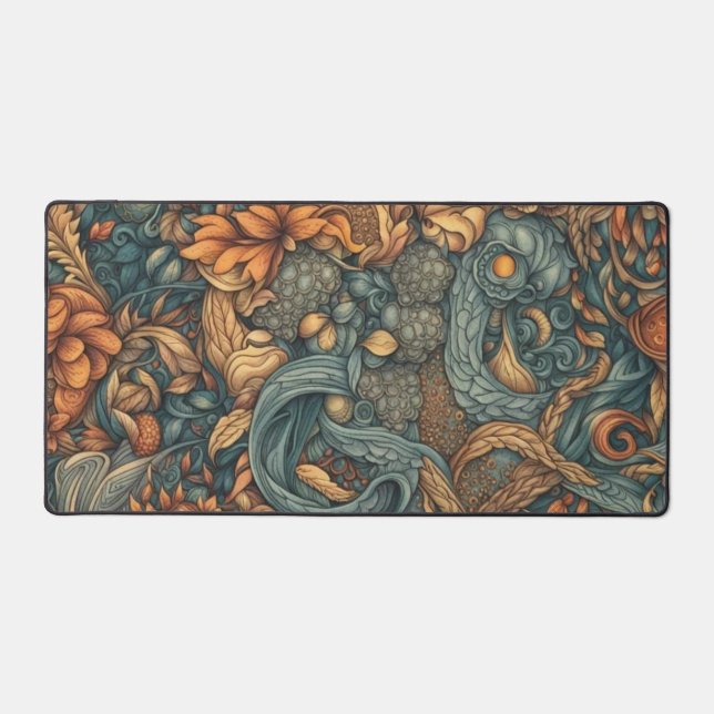 Blumenmuster Art Print - Naturdekor Schreibtischunterlage (Vorderseite)