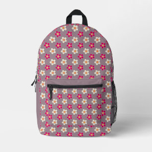 Blumenmuster auf einer Blume Bedruckter Rucksack