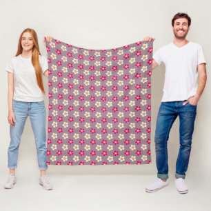 Blumenmuster auf einer Blume Fleecedecke