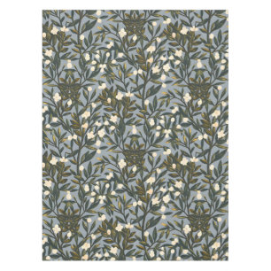 Blumenmuster auf staubgrauem Hintergrund Tischdecke