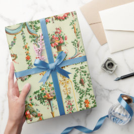 Blumenmuster aus dem 18. Jahrhundert Geschenkpapier
