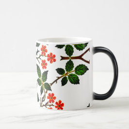 Blumenmuster aus dem 19. Jahrhundert Foliage Green Verwandlungstasse