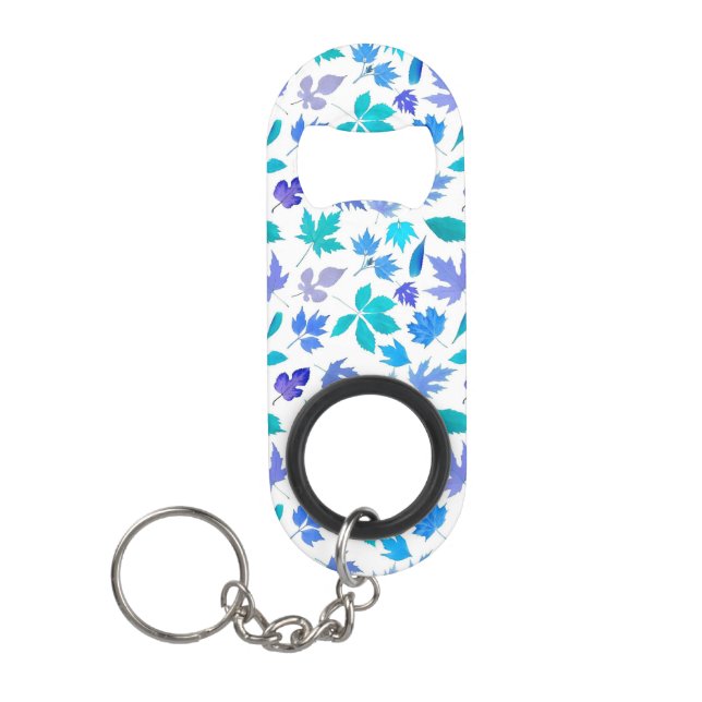 Blumenmuster aus dem Herbstleaf-Design-36566 Mini Flaschenöffner (Vorderseite)