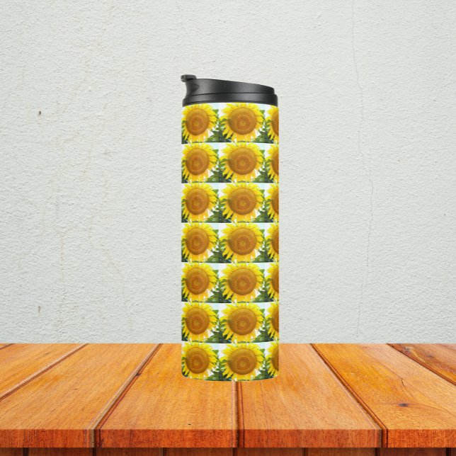 Blumenmuster aus Gelbblütenmuster Thermosbecher (In Situ)
