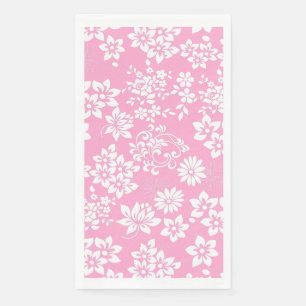 Blumenmuster.b L Pink BG Serviette