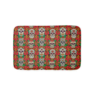 Blumenmuster Badematte